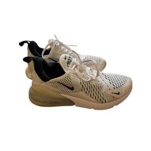 "Nike Air Max 270" Womens White Black Running Shoes AH6789-100 SZ 7.5 NO INSOLES